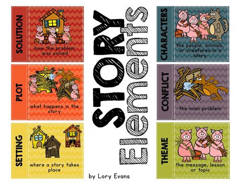 lorys  grade skills story elements giveaway