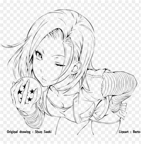 lineart anime  art png image  transparent background toppng