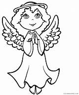 Angels Coloring4free sketch template