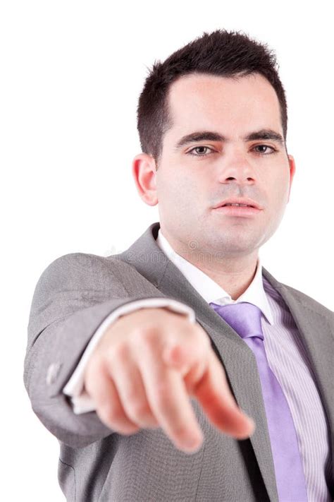 business man pointing  stock image image  male boss