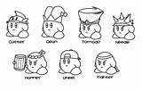 Kirby Ausmalbilder Ability Meta Colorare Different Scribblefun Marx Sheets Ausdrucken Abilities Aniyuki sketch template