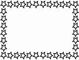 Borders Clip Printable Clipart Border Cliparts Library Star sketch template