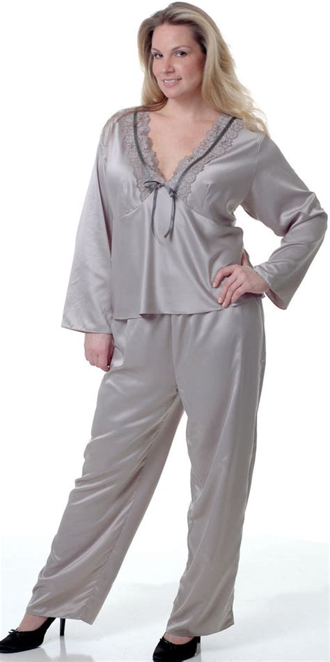 womens  size matte satin pajama set  shirleymccoycouture