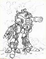 Robot Mewarnai Marimewarnai Terlengkap Sketsa Gigante Berlatih sketch template