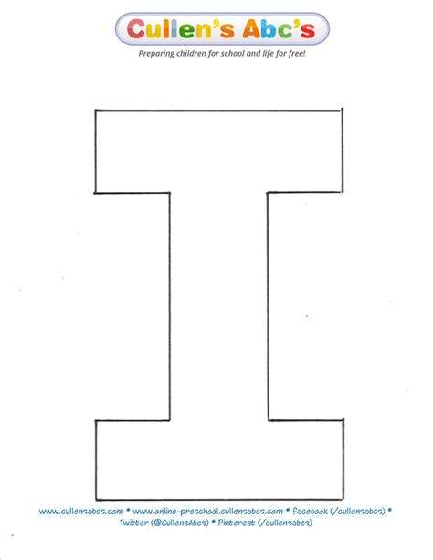 uppercase letter  pattern cullens abcs httponline preschool