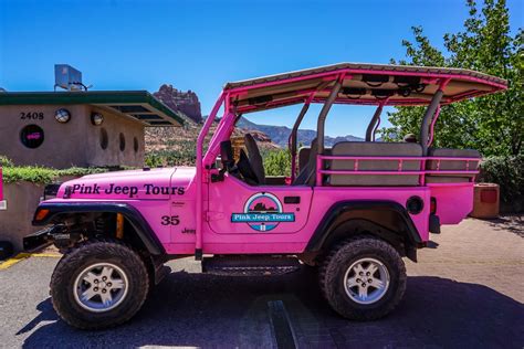 pink jeep   sedona arizona wanderlustyle hawaii travel