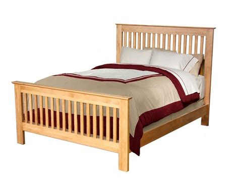twin shaker slat bed unfinished furniture  wilmington