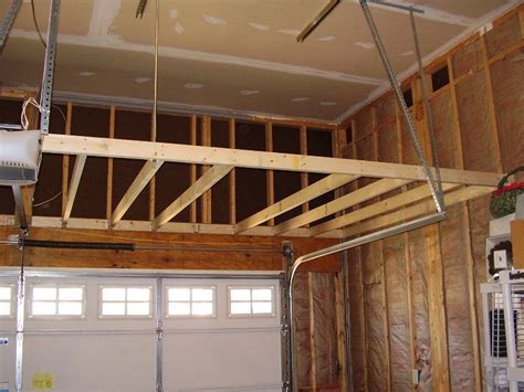 garage storage loft   support building
