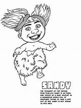 Croods Coloringonly Sandy Crood sketch template