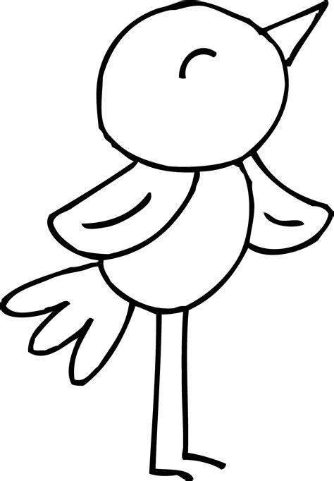 bird clip art coloring page coloring pages
