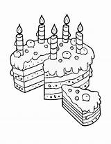Slice Serve Tocolor Geburtstag Geburtstagstorte sketch template