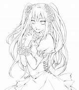 Coloring Anime Pages Lineart Photoshop Color Gothic Line Drawing Manga Creepy Drawings Sheets Cute Library Girl Colouring Adult Cliparts Another sketch template