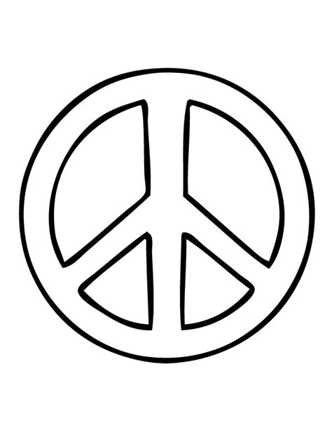 printable peace sign coloring pages coloringmecom