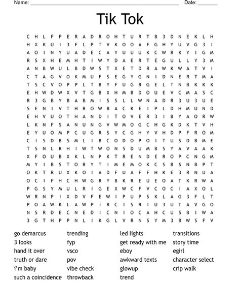 tik tok word search wordmint