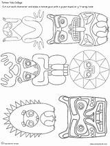 Totem Pole Printable American Native Poles Drawing Templates Animal Wolf Draw Projects Indian Animals Bear Head Craft Sun Eagle Kids sketch template