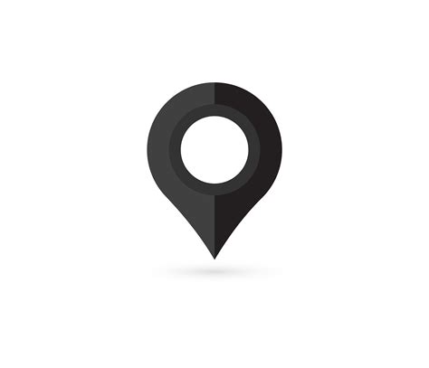 location pin map pin flat icon vector design  vector art  vecteezy