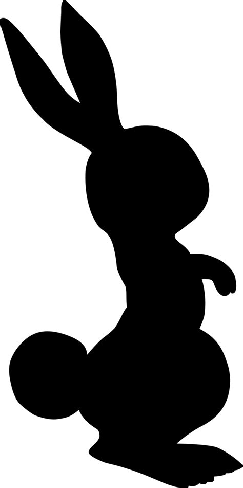 high quality rabbit clipart silhouette transparent png images