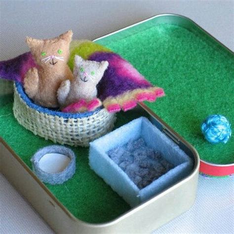 Little Kitties Play Set Cat Kitten Catplayset Felt