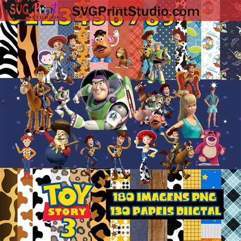 mega bundle toy story clipart toy story png toy story paper toy story