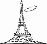 Eiffel Tower Coloring Pages Colouring Printable Paris Kids sketch template