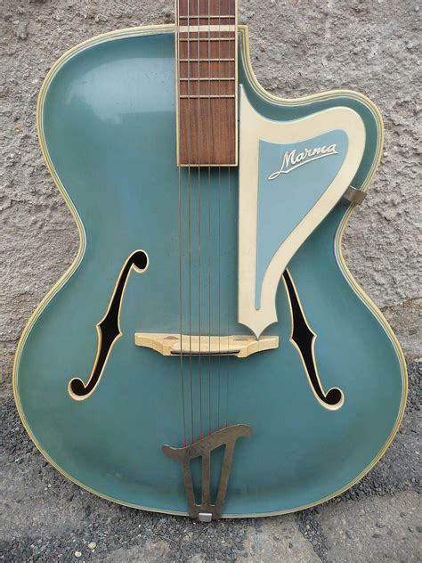 seltene gitarre marma er jahre jazzgitarre schlaggitarre akustikgitarre ebay