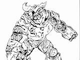 Doom Cyberdemon Spartan Getdrawings Protagonist Villain sketch template