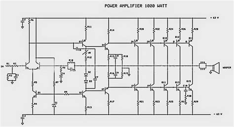 power amplifier circuit subwoofer bass amplifier
