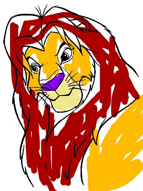The Great Mufasa The Lion King Coloring Page By Years Old
