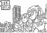 Titanes Jovenes Titans sketch template