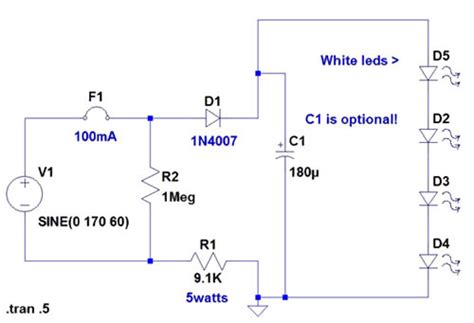 volt  led light circuit electronic circuit