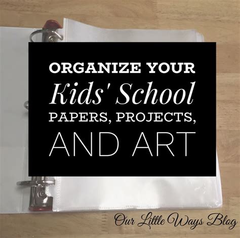 life hack  organize  kids school papers projects