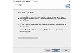Microsoft Safety Scanner screenshot #0