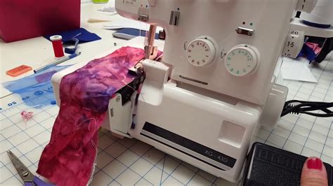 serger rolled hemming youtube