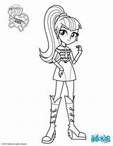 Pony Little Coloring Pages Equestria Girls Girl sketch template