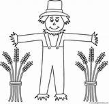 Scarecrow Wheat Coloring Sheaves Thanksgiving Autumn Fall Bigactivities Scarecrows Pages Print Designlooter Halloween Activity Great Do 1400 77kb sketch template