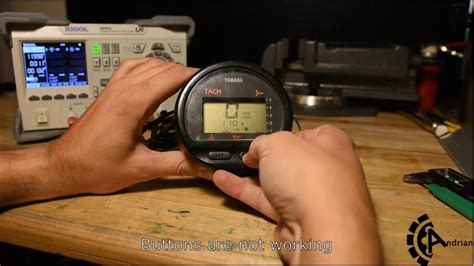 yamaha outboard tachometer button repair youtube