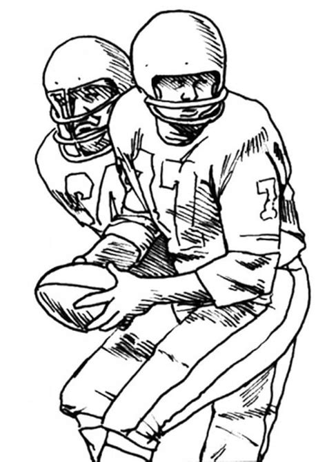 easy  print football coloring pages football coloring pages