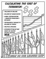 Terrorism Cost Isis Coloring Comic Book Punch Bold Visual Offers Graphic sketch template