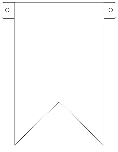 blank flag template clipart
