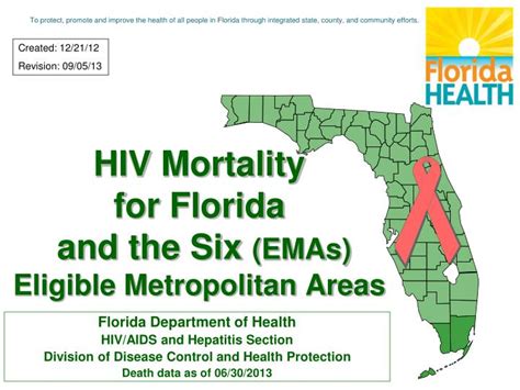 ppt hiv mortality for florida and the six emas eligible