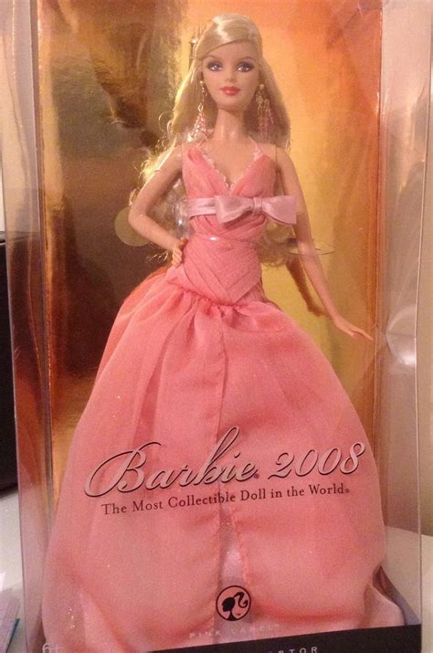 barbie collector  anniversary doll pink label  mattel leap year barbie collector