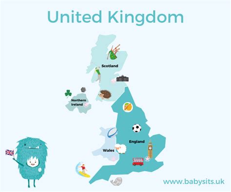 united kingdom map  kids