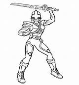 Samurai Rangers Ranger sketch template