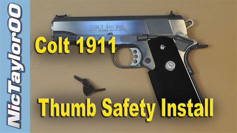 colt  thumb safety install fitting upgrading   tactical safety youtube