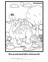 Brontosaurus Wandering sketch template