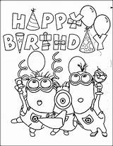 Birthday Coloring Happy Pages Brother Color Printable Line Drawing Kids Getcolorings Getdrawings sketch template