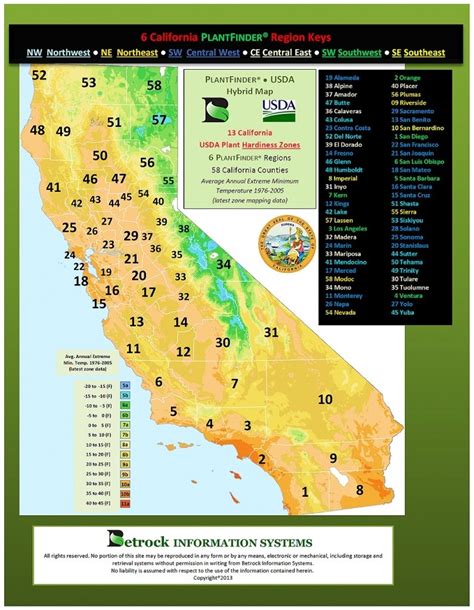 California Zone Map For Plants Map Of Usa District