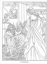 Coloring Tales Fairy Book Famous Dover sketch template