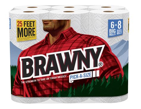 brawny paper towels embraces bigger   mantra  launch  stay giant campaign