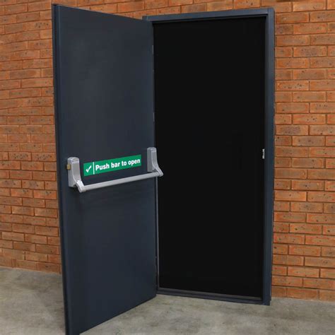 single fire exit door lathams security doorsets